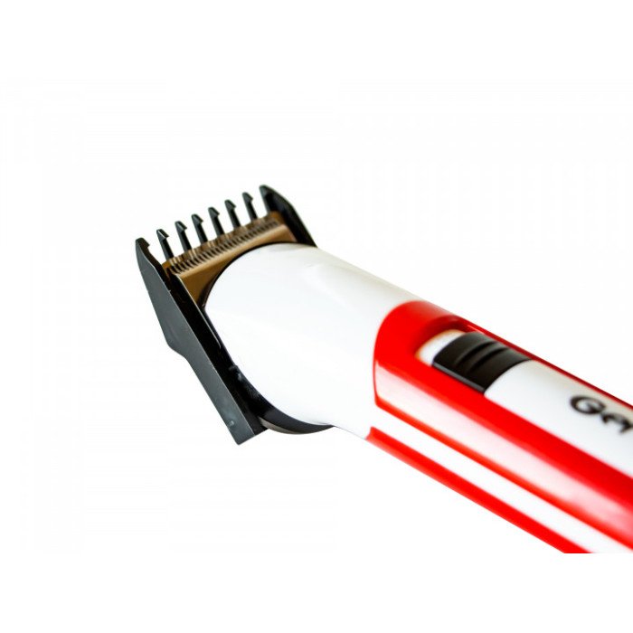 Машинка для стрижки GEMEI GM-702. Колір червоний