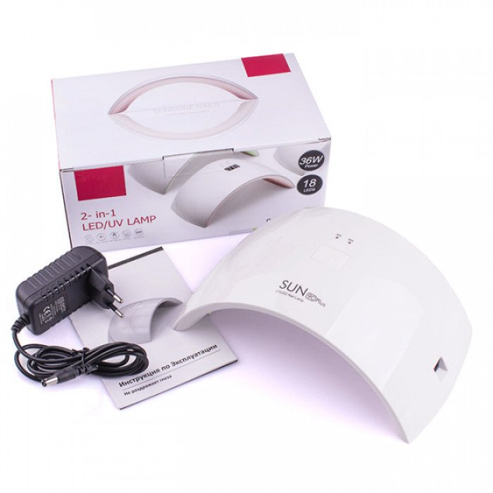 Сушарка для нігтів UV LAMP Sun 9C, Світлодіодна сушарка для гель лаку Маленька лампа для сушіння гель-лаку
