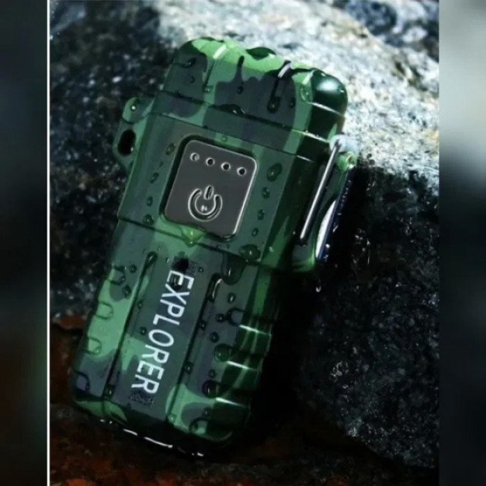 Запальничка імпульсна JL317 Explorer, Вітрозахисна запальничка, Запальничка юсб з гравіюванням