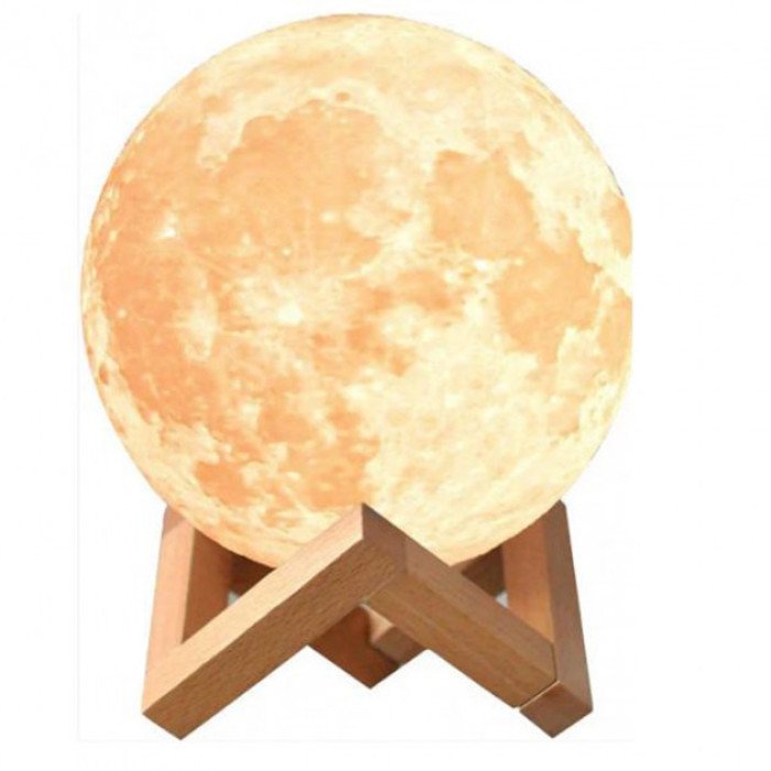 Нічник світиться місяць Moon Lamp 13 см, Нічник для дитини на ніч, Нічник для гарного сну дитини