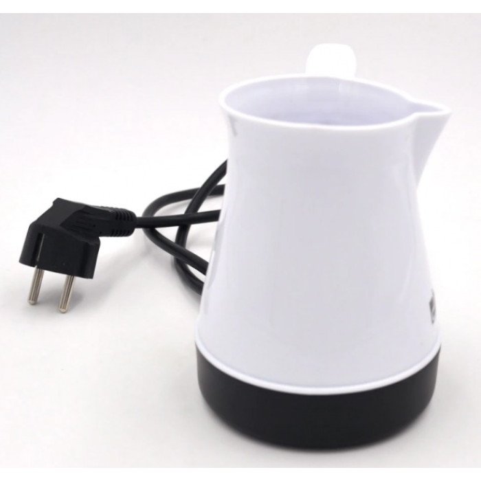 Турка електрична, електро турка для кави, електротурка з автовідключенням під час закипання. Колір: білий