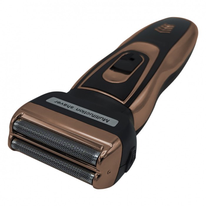 Електробритва сіткова і тріммер для бороди GEMEI / Geemy GM-595 з акумулятором. Колір: золотий