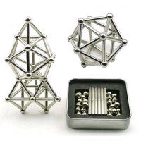 Магнітний конструктор Buckyballs n Buckybars, 64 деталі, магнітна іграшка неокуб, магнітний конструктор