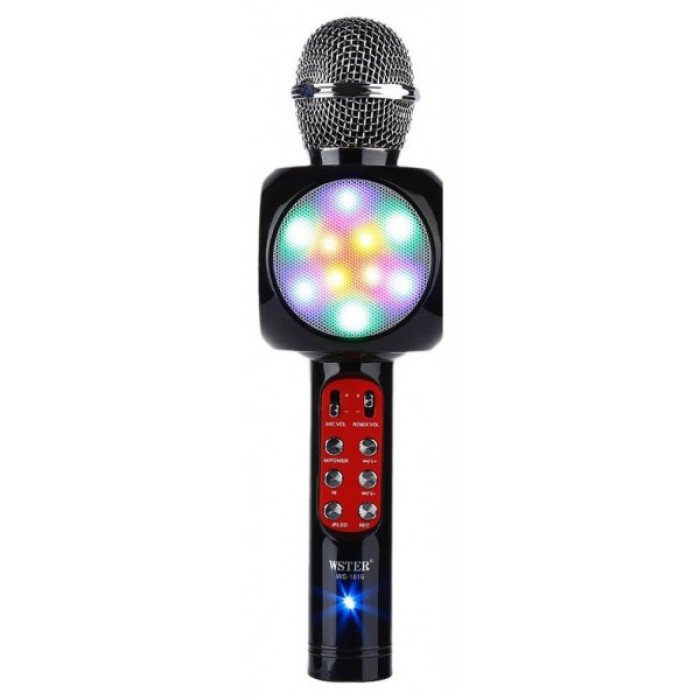 Безпровідний мікрофон караоке bluetooth WSTER WS-1816. Колір чорний