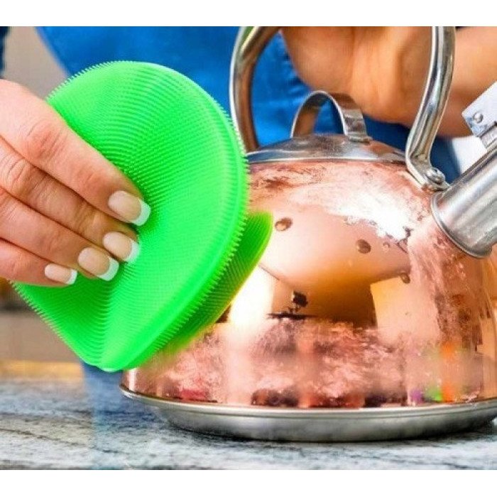 Набір силіконових щіток-губок SUNROZ Better Sponge для посуду 3 шт