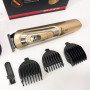 Бездротова машинка для стрижки волосся GEMEI GM-6112 акумуляторна. Колір: золотий