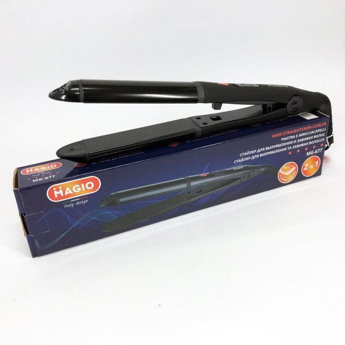 Випрямляч - плойка для волосся 2в1 MAGIO MG-677 2в1, Стайлер для укладання, Праска випрямляч