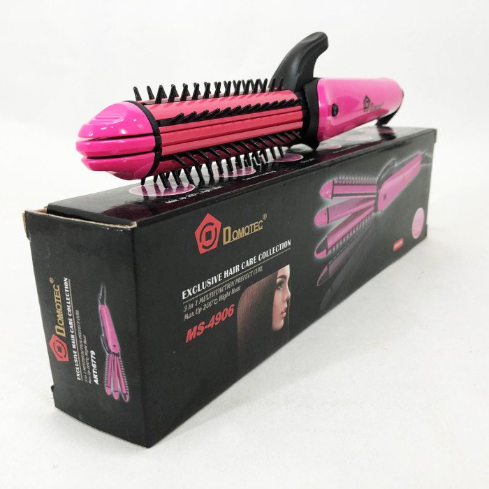 Щипці для вирівнювання, гофре, локони, гребінець з покриттям DOMOTEC MS-4906 3в1