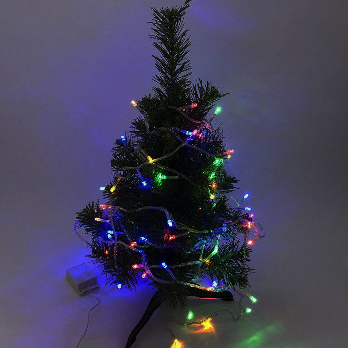 Гірлянда-нить (String-Lights) внутрішня 100M-1 різнобарвна (пров.: Прозорий; 7м) (100М-1)