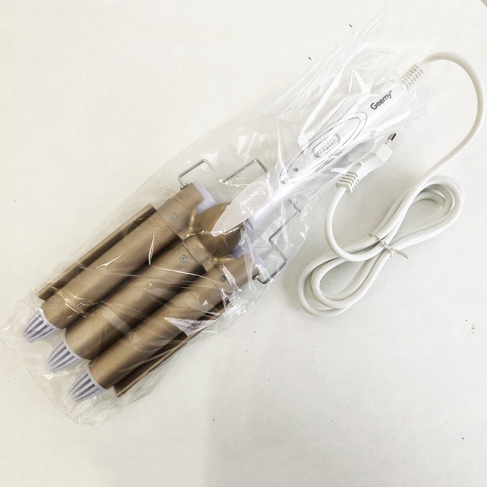 Плойка потрійна хвиля GEMEI GM-1988-25 керамічне покриття з регулювань температури