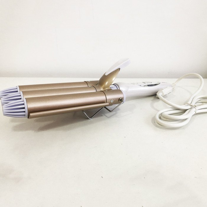 Плойка потрійна хвиля GEMEI GM-1988-25 керамічне покриття з регулювань температури