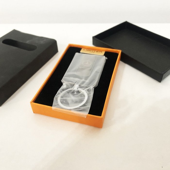 Запальничка спіральна USB-811. Mercedes. Колір чорний