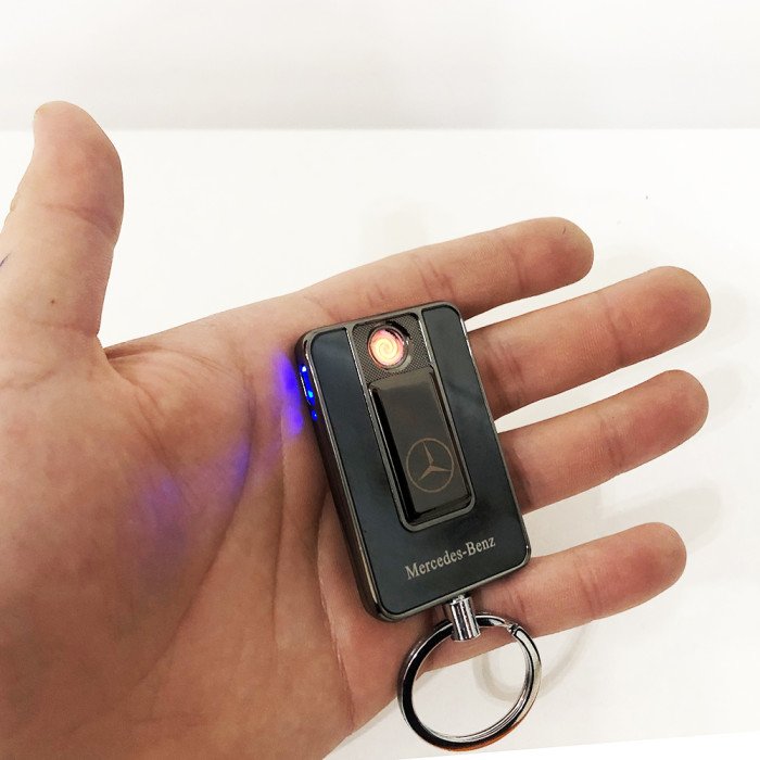 Запальничка спіральна USB-811. Mercedes. Колір чорний