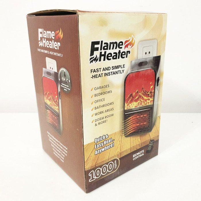 Портативний обігрівач Flame Heater 900 Вт, тепловий вентилятор, обігрівач для дому, ветродуйчик