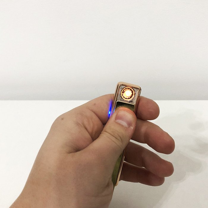 Запальничка спіральна USB ZGP-1. Колір: золотий