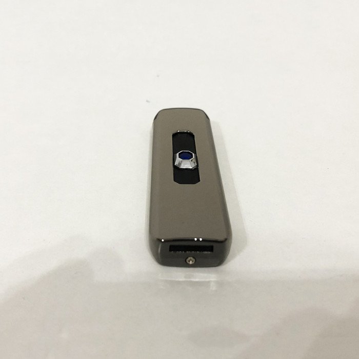 Запальничка електрична, акумуляторна запальничка, запальничка із зарядкою від usb. Колір: платиновий