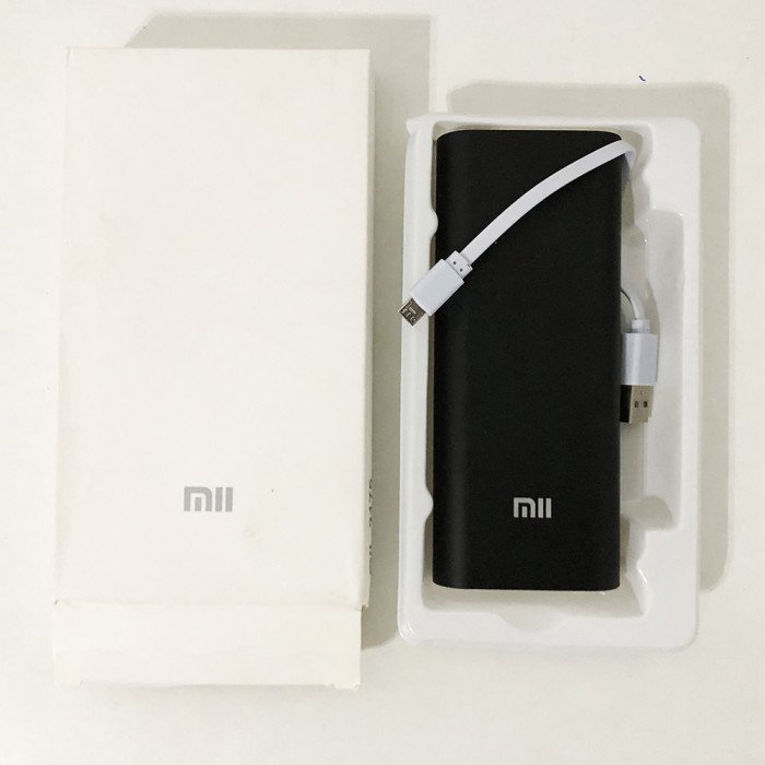 Портативний зарядний пристрій power bank павербанк 16000/6000 MI M5. Колір чорний