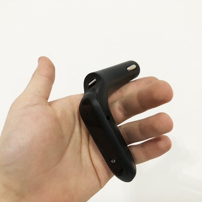 FM модулятор CAR G6 Bluetooth USB AUX MicroSD трансмітер, блютуз модулятор у машину. Колір: чорний
