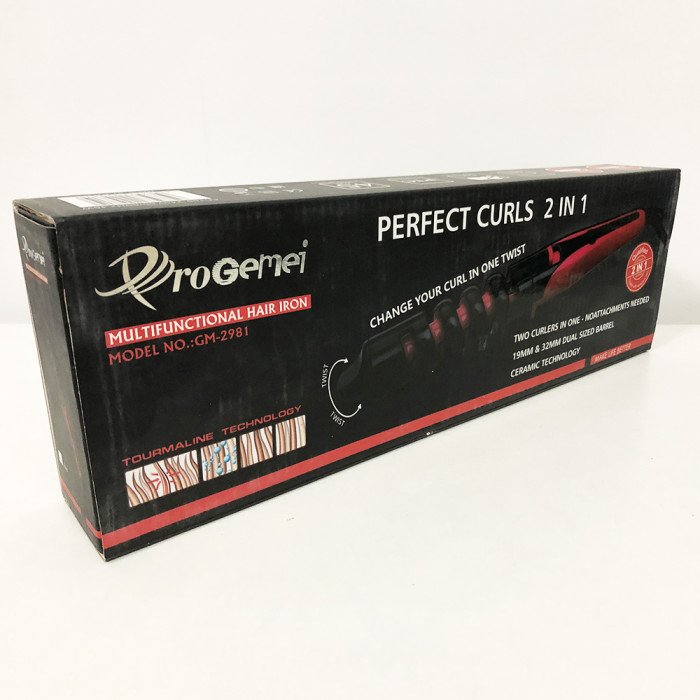 Плойка для завивки волосся GEMEI GM-2981. Колір фіолетовий