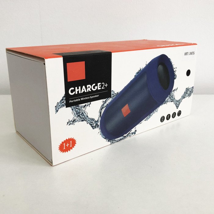 Колонка JBL CHARGE2 + J2 (аналог) Колір: чорний