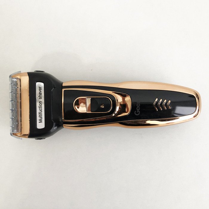 Електробритва сіткова і тріммер для бороди GEMEI / Geemy GM-595 з акумулятором. Колір: золотий