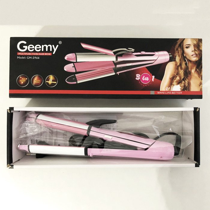 Щипці випрямляч мультистайлер 3 в 1 GEMEI GM-2966 t200