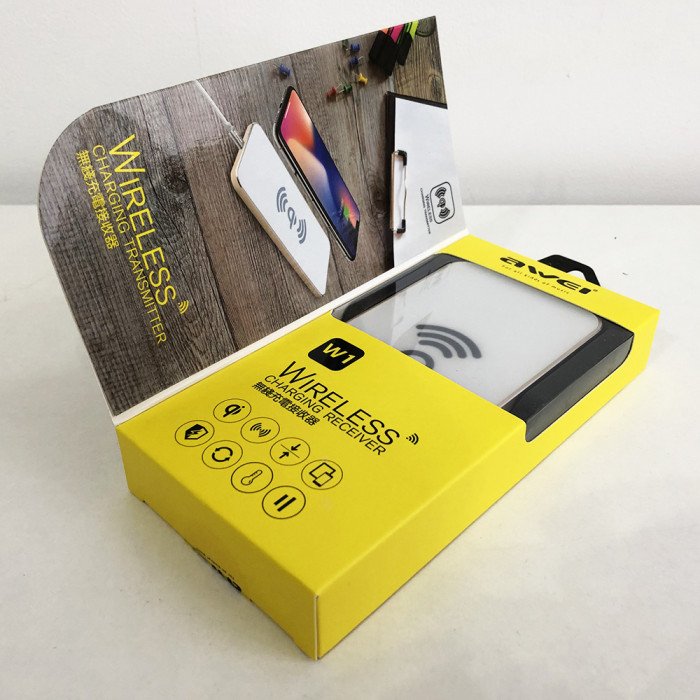 Бездротовий зарядний пристрій AWEI W1 Wireless Charger. Колір білий
