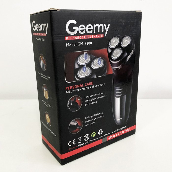 Електробритва GEMEI GM-7300 тример бритва, тример бездротовий, машинка чоловіча для гоління