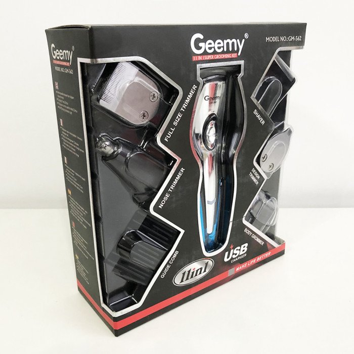 Машинка для стрижки, тример чоловічий GEMEI GM-562, машинка для стрижки голови, з насадками для бороди