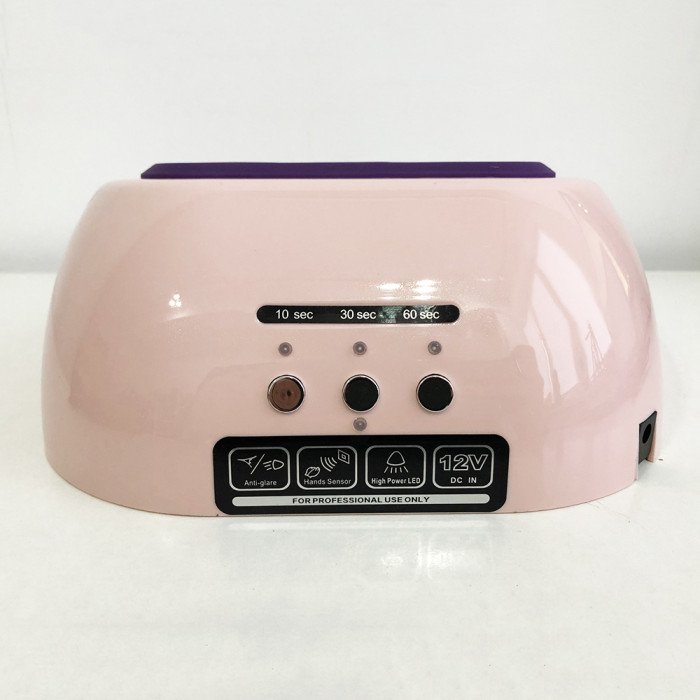 Гібридна лампа для нігтів Beauty Nail CCFL+LED 48W K18, Домашня лампа для нігтів. Колір: рожевий
