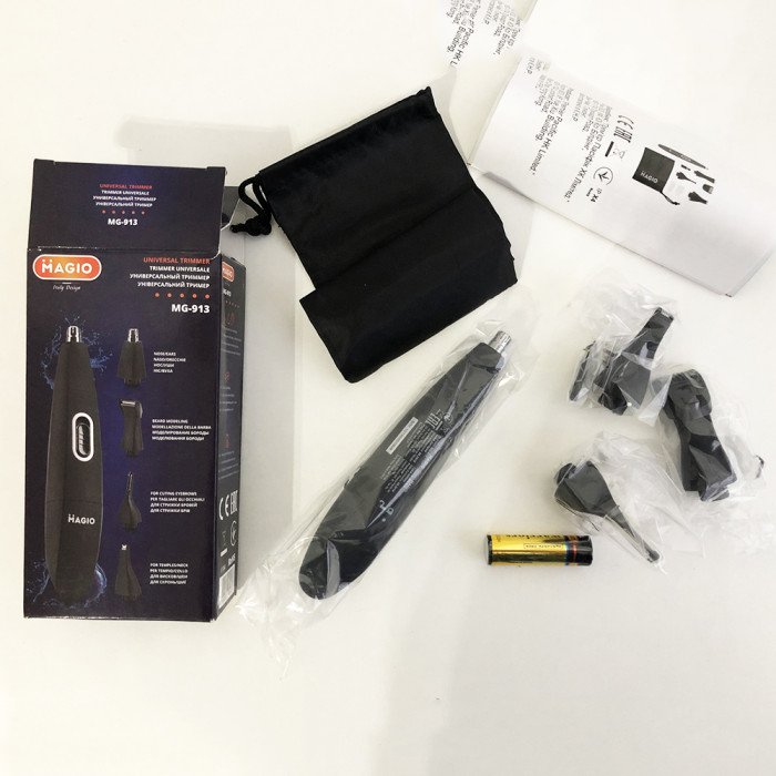 Тример MAGIO MG-913 Aqua 4в1, Тример бездротовий, Машинка чоловіча для гоління