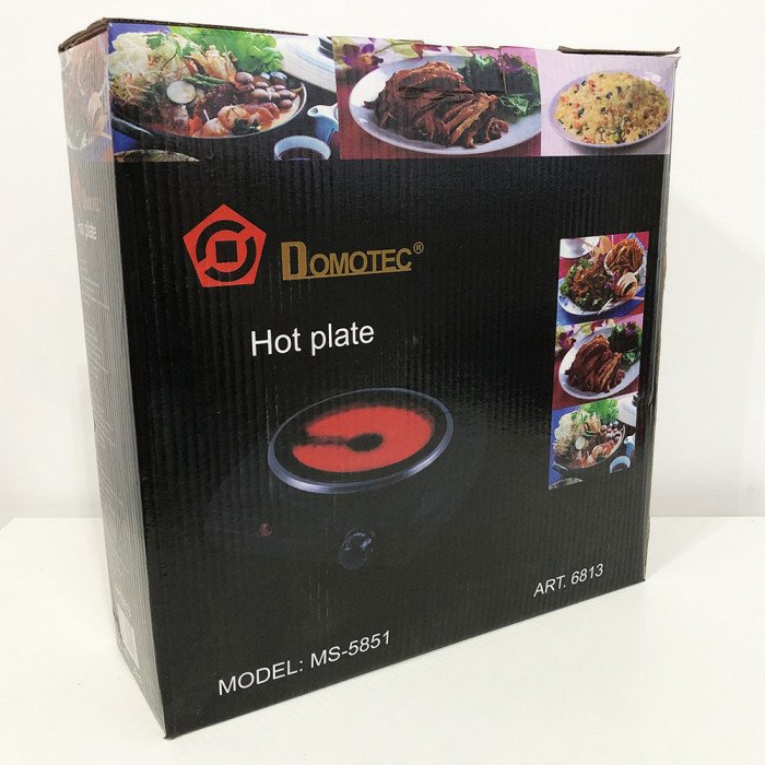 Електроплита настільна DOMOTEC MS-5851 900 Вт, Кухонна плита електро для кухні на 1 конфорку