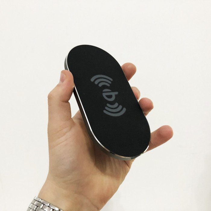 Бездротовий зарядний пристрій Awei W2, бездротове заряджання usb для iPhone для андроїд. Колір: чорний