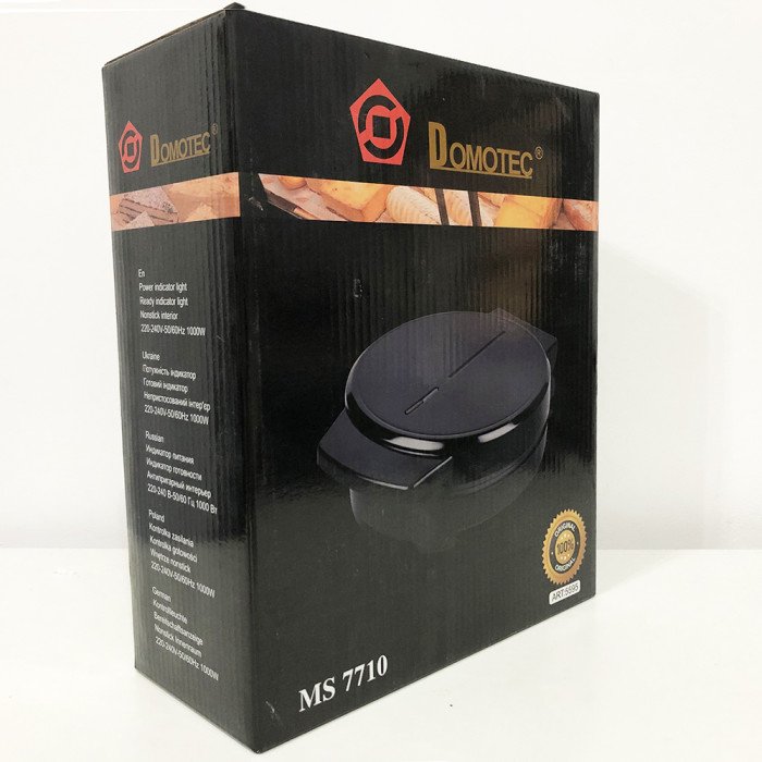 Вафельниця DOMOTEC MS-7710, вафельниця електрична побутова, електровафельниця, мультипекар вафельниця