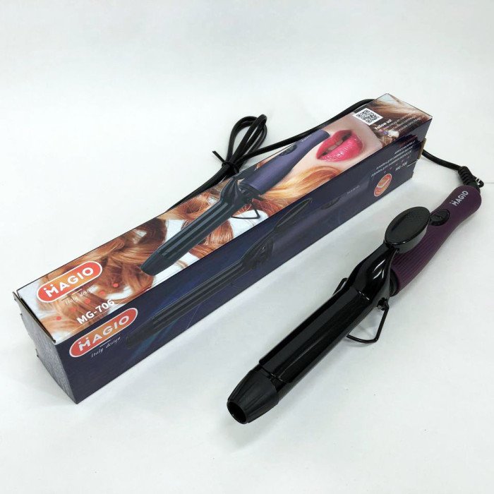 Щипці плойка для завивки волосся MAGIO МG-706, стайлер для укладання, плойка спіральна для завивки волосся
