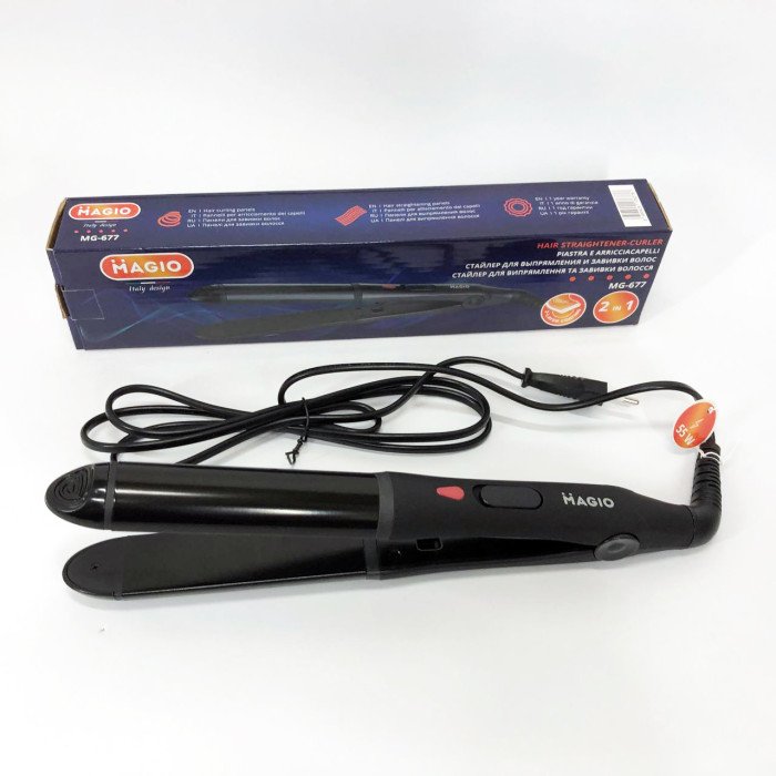 Випрямляч - плойка для волосся 2в1 MAGIO MG-677 2в1, Стайлер для укладання, Праска випрямляч