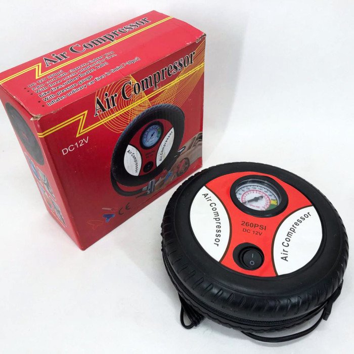 Автомобільний компресор для швидкого підкачування коліс Air Compressor DC12V, автомобільний компресор