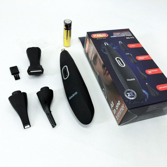 Тример MAGIO MG-913 Aqua 4в1, Тример бездротовий, Машинка чоловіча для гоління