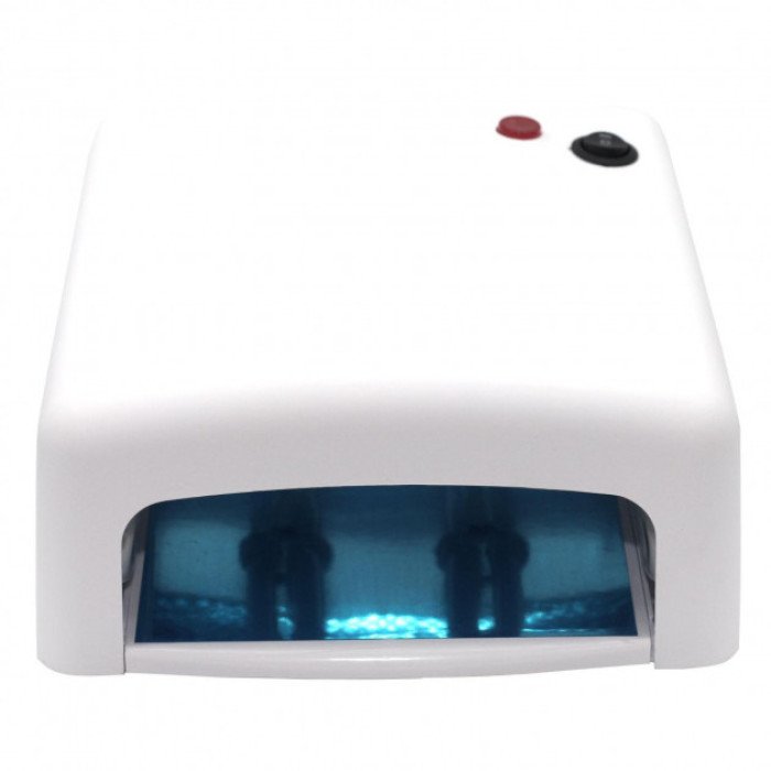 Лампа для манікюру з таймером ZH-818, УФ лампа для сушіння гель лаку, Лампа для манікюру лаком. Колір: білий