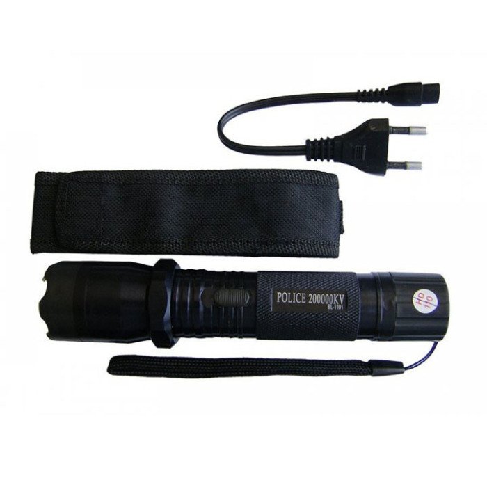 Світлодіодний ліхтарик з відлякувачем Police BL-1101 ЗУ 220В + чохол, ліхтар ручний тактичний