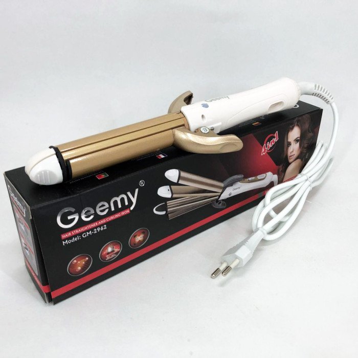 Випрямляч для волосся GEMEI GM-2962 4в1, плойка прасок випрямляч, професійний прасок