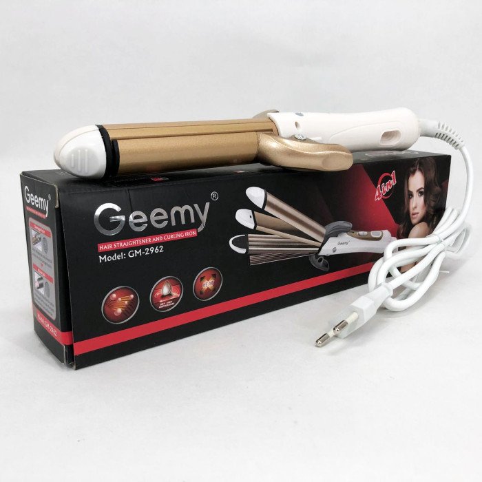 Випрямляч для волосся GEMEI GM-2962 4в1, плойка прасок випрямляч, професійний прасок
