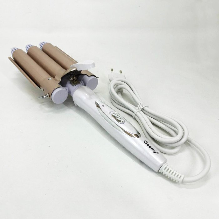 Плойка потрійна хвиля GEMEI GM-1988-25 керамічне покриття з регулювань температури