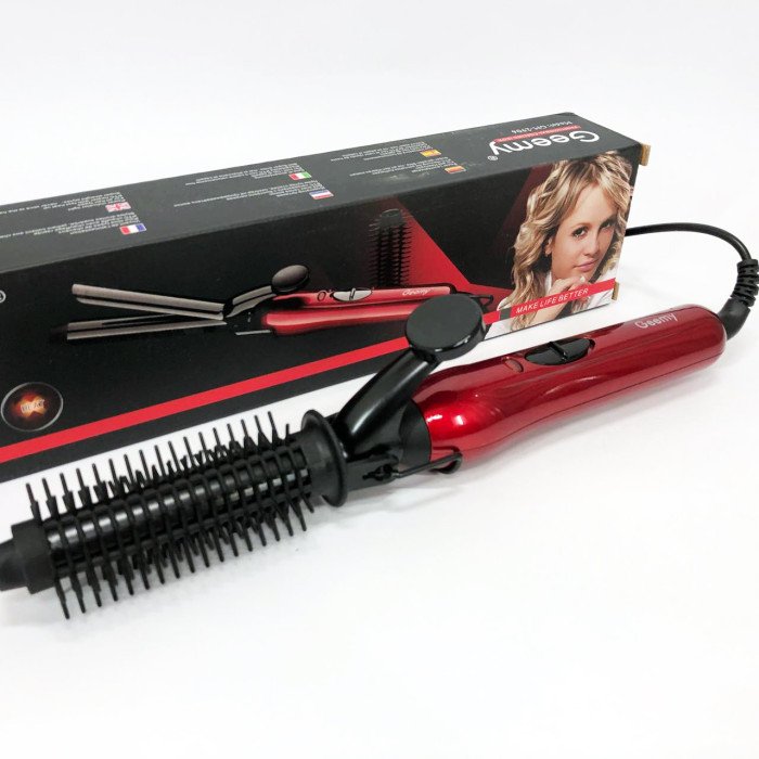 Праска для волосся GEMEI GM-2906, прилад для завивки волосся, плойка для прикореневого об'єму, плойка