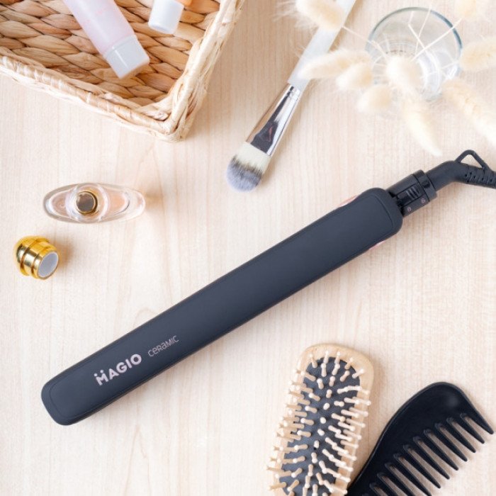 Щипці для волосся з керамічними пластинами MAGIO MG-577