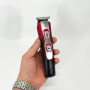 Машинка для стрижки 10в1 GEMEI GM-592, машина для окантування, підстригальна машинка. Колір: червоний