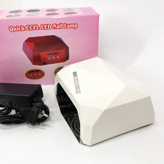 Сушарка для нігтів UV LAMP CCF+LED, Сушарка для нігтів, Портативна сушарка для нігтів. Колір: білий