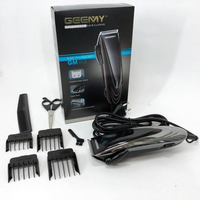 Провідна професійна машинка для стрижки волосся GEMEI GM-813, машинка для стрижки волосся домашня