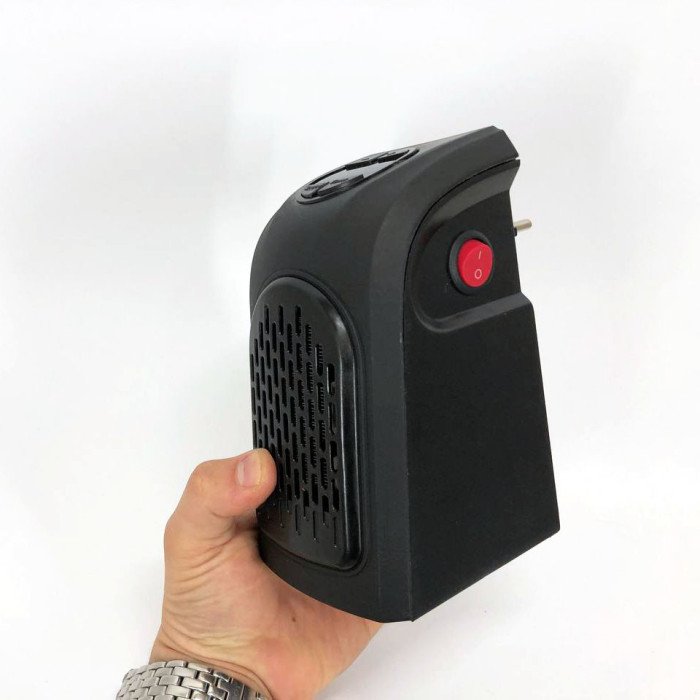 Портативний обігрівач Rovus Handy Heater Black 400 Вт, обігрівач дуйчик, побутовий тепловентилятор