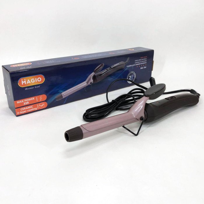 Плойка-щипці для завивки волосся MAGIO MG-704, маленька плойка, стайлер для завивки